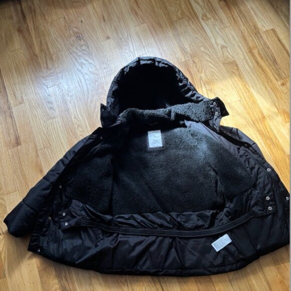 Gap Boys Black 10/12 Large Winter/Snow Coat with Detachable Hood - Picture 1 of 2